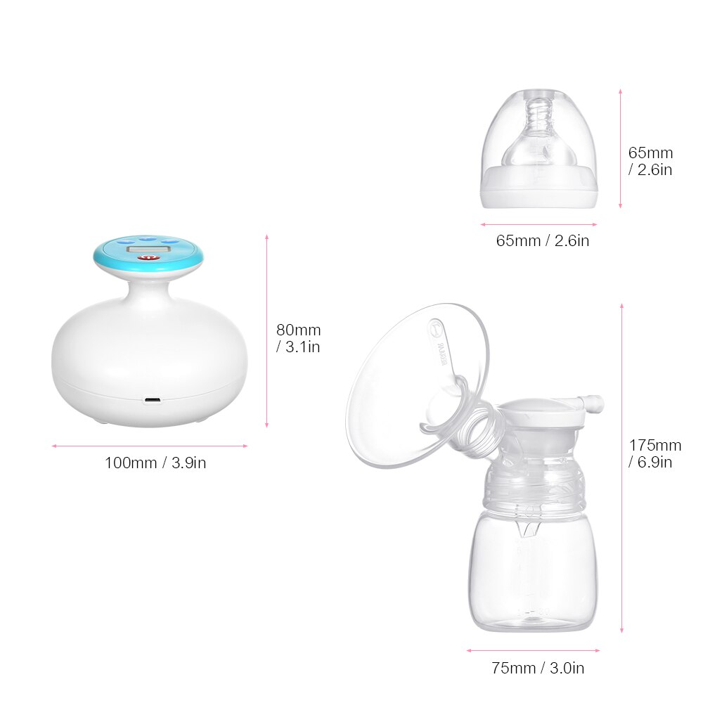 Tragbare Doppel Elektrische Brust Pumpe sicher &Ampere; BPA-Freies Dual Modus von Massieren &Ampere; Pumpen 9 Saug Ebenen Super ganz