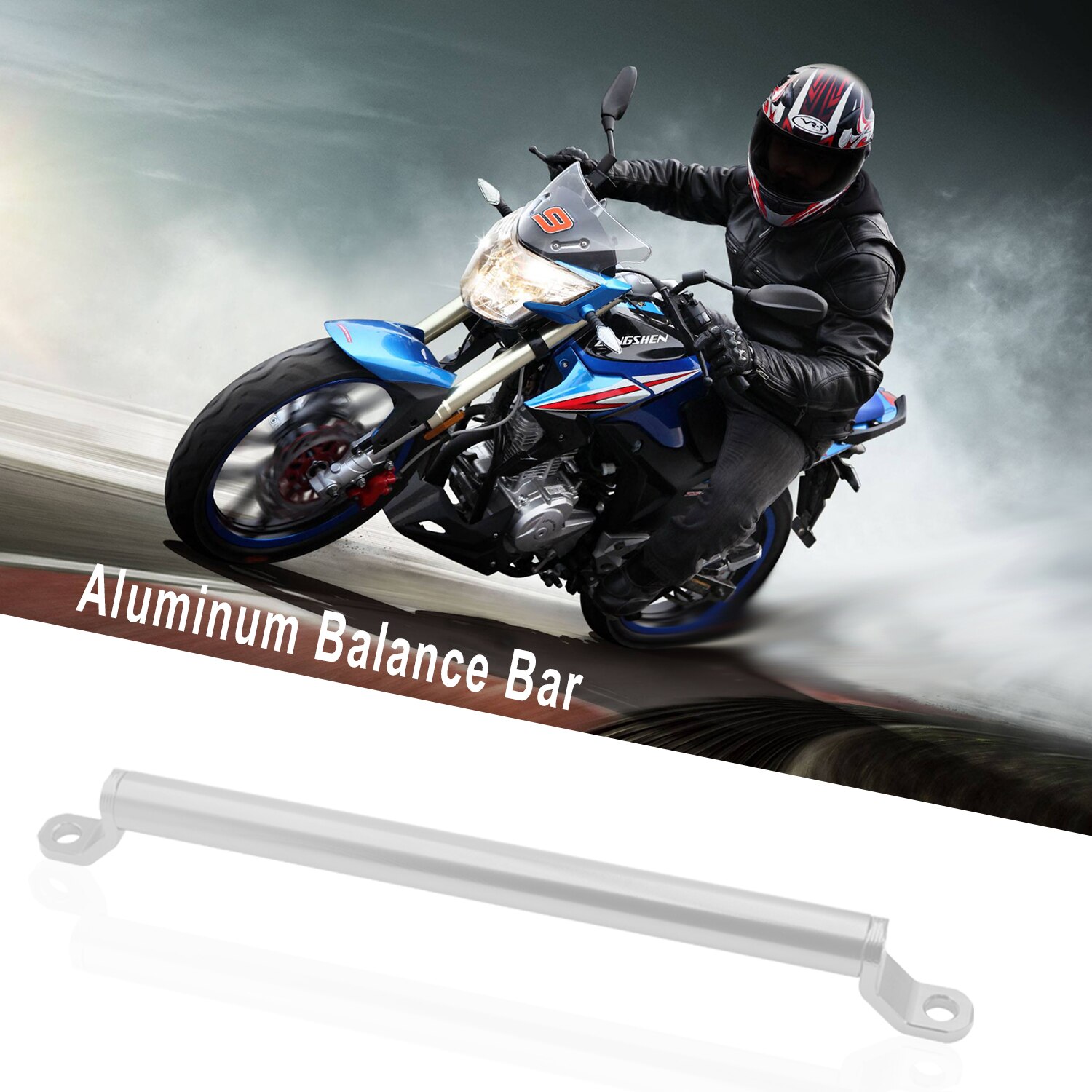 Universal Adjustable Aluminum Alloy Strength Levers Handlebar Balance Cross Bar Motorcycle Handlebar Cross Bar: Silver