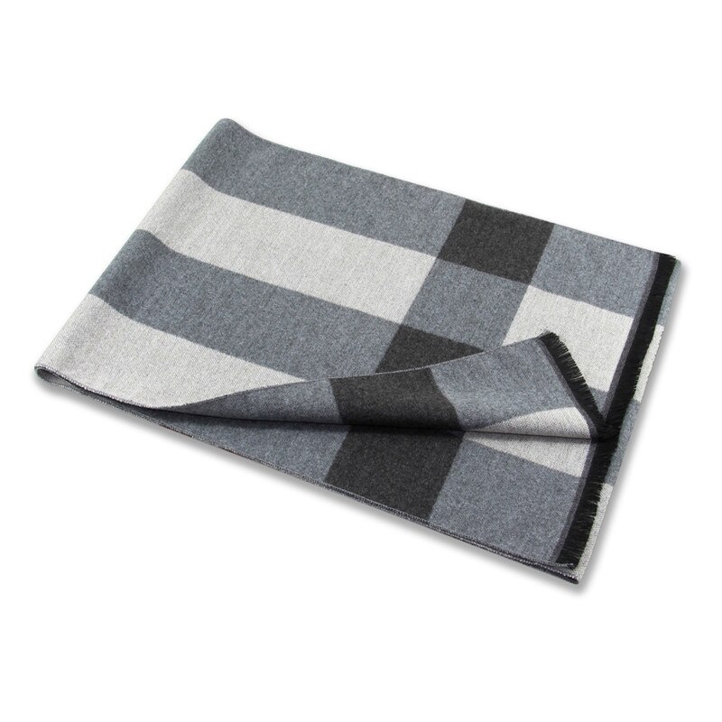 Winter Wol Sjaal Voor Mannen Luxe Sjaals En Wraps Klassieke Bufanda Hombre Warme Plaid Wol Sjaals Mannelijke Mode Echarpe: MK-09
