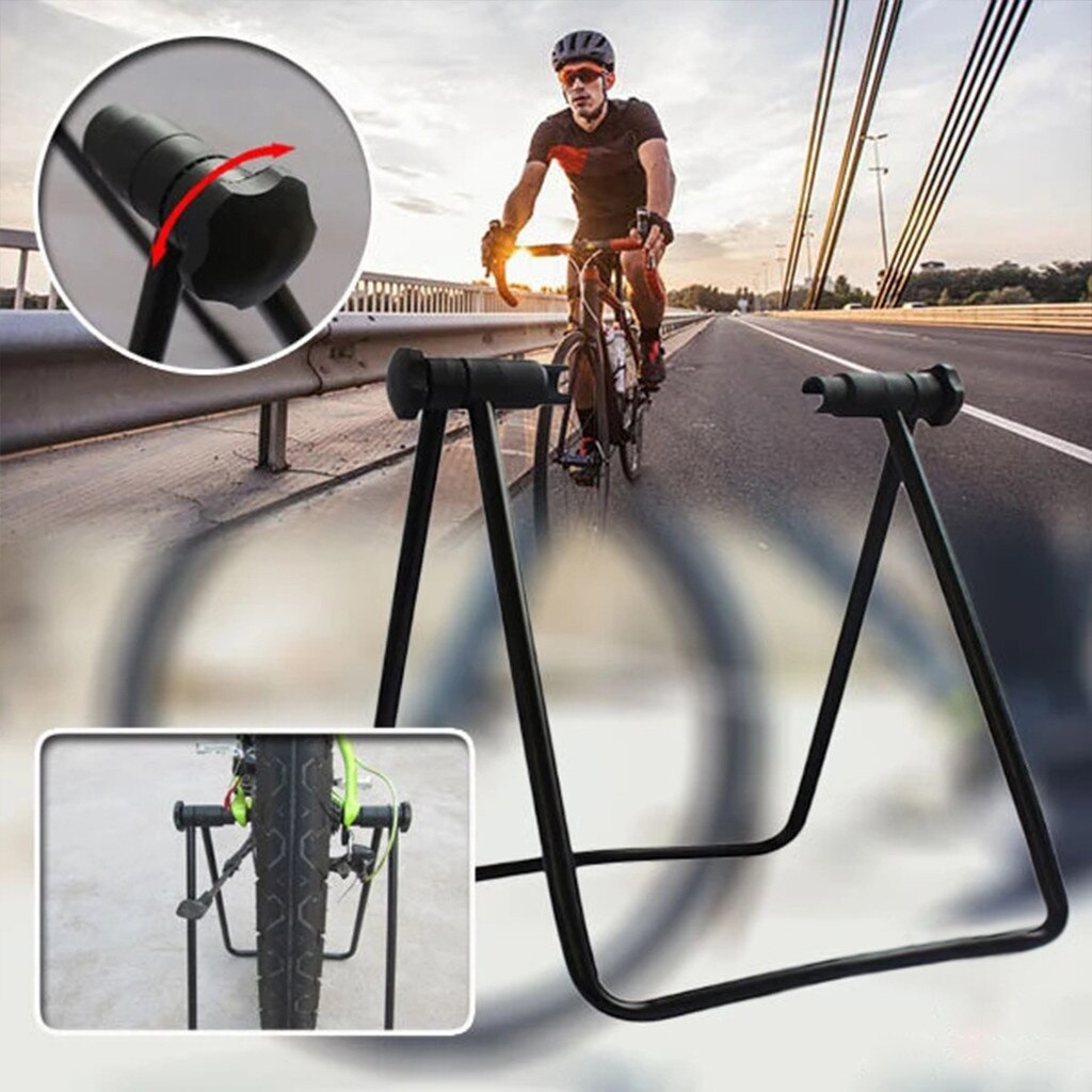 Opvouwbare Fiets Parking Rack Universele Flexibele Fiets Display Stand Drie Wielnaaf Reparatie Stand Statief