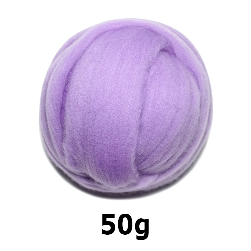 Trasporto libero di Lana fatti a mano Feltro per l' infeltrimento 50g di fiori di Lavanda Perfetto in fa Feltro 31 #: 50g