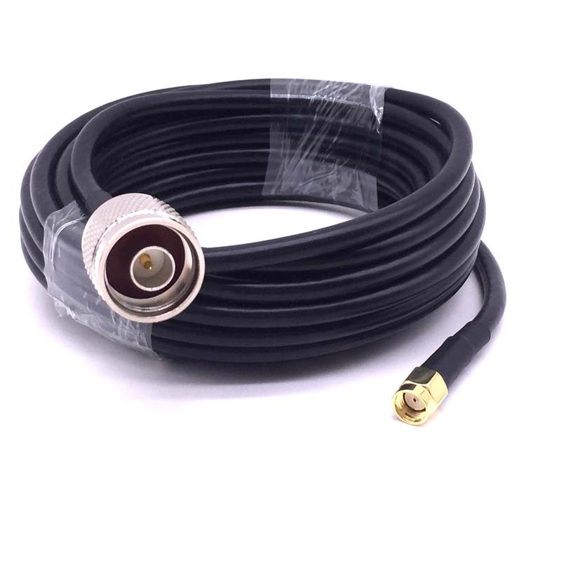 WIFI Antenna extension cable N male to RP SMA male RG58 RF Coaxial Pigtail cable