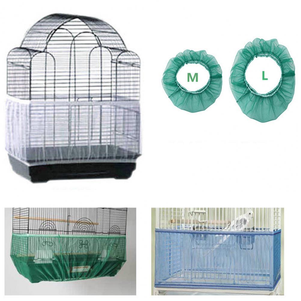 Kooi Cover Machine Wasbare Zware Top Netto Garen Ronde Vierkante Kooien Universele Vogelkooi Cover Voor Thuis