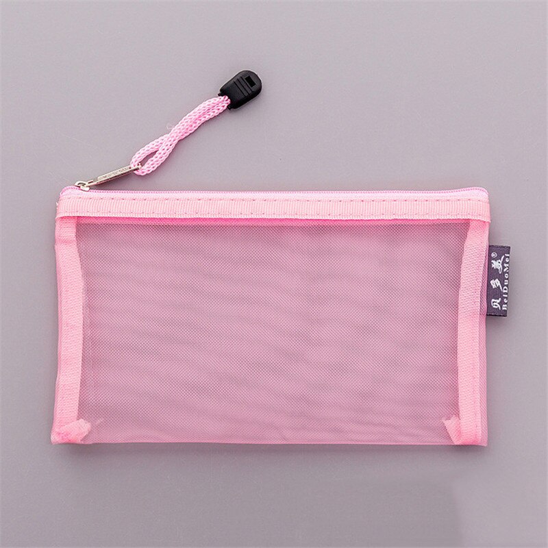 Bolsa de viaje para cosméticos, con cremallera, transparente, maquillaje carcasa organizador, bolsa de almacenamiento, Kit de aseo, bolsas de lavado de belleza: pink