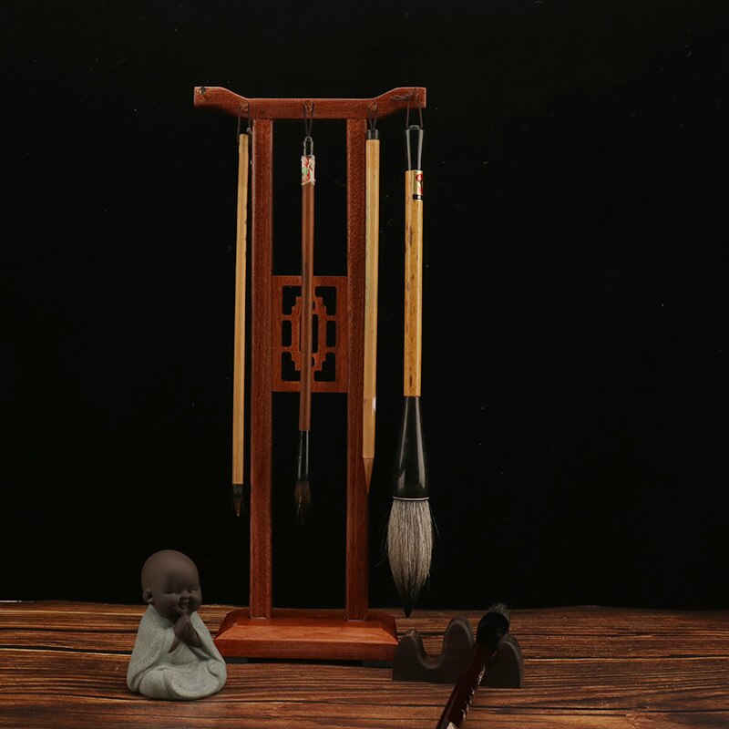 Creatieve Pen Houder Chinese Kalligrafie Schilderij Borstel Houder Calligraphie Borstel Stand Woodentraditional Kalligrafie Pen Houders
