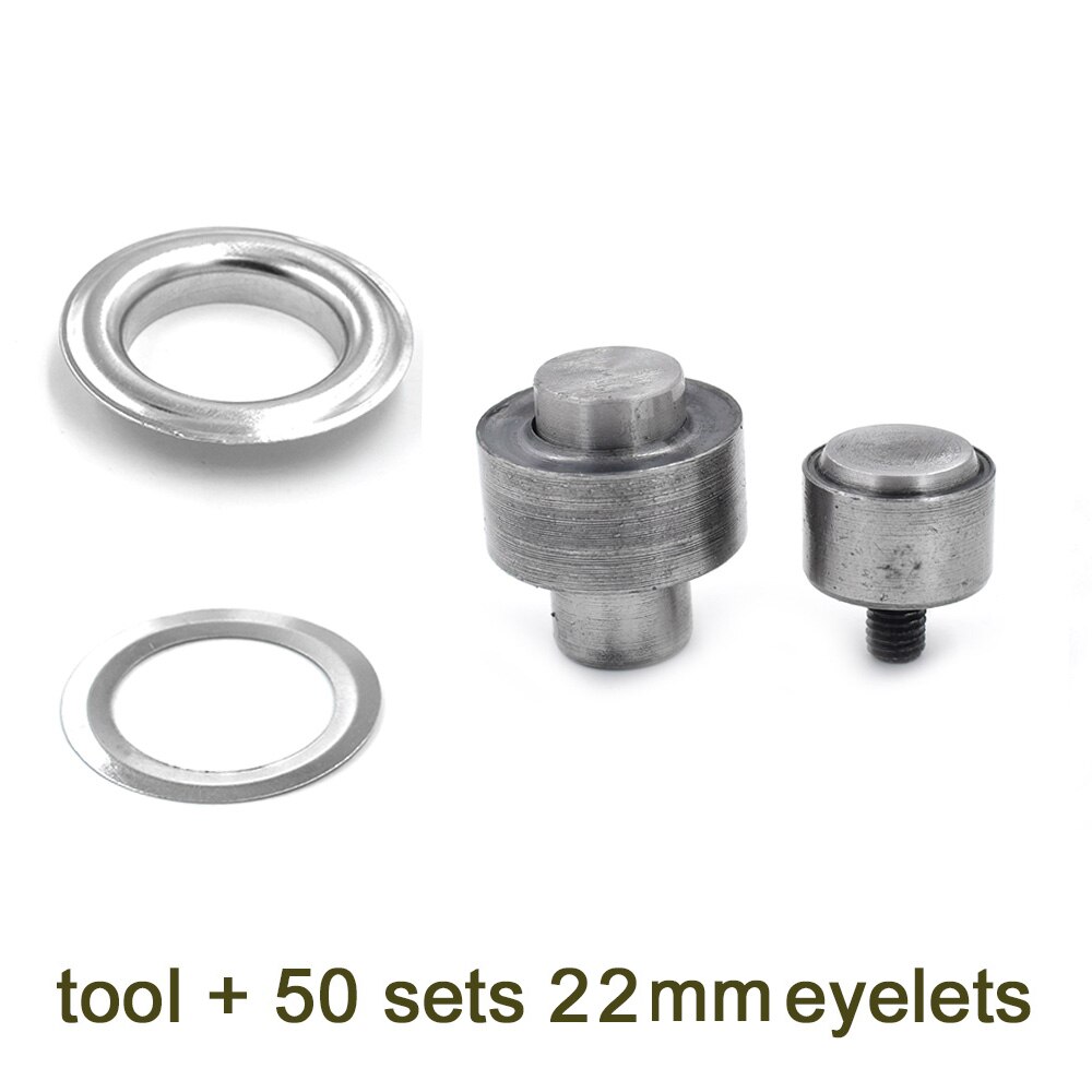 ( 50 kpl/erä )22mm sisähalkaisija metallinen teltta köyden reikä vaatteet ja asusteet maissisilmukat rengas niitti napsahtaa vajaan kangas tuuletusaukko: 50 sarjaa ja muotteja