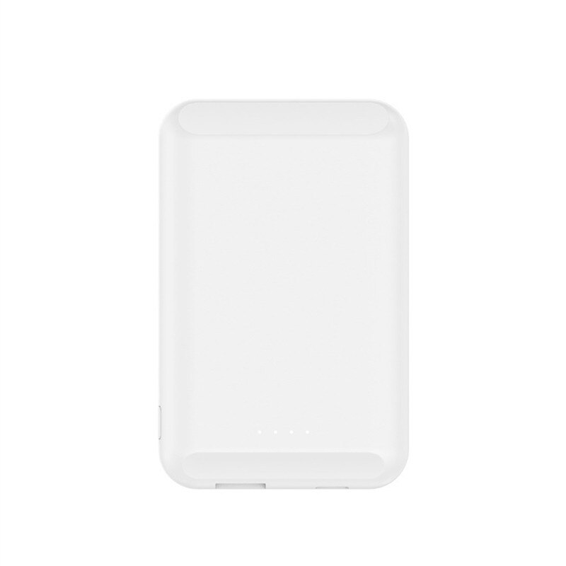 15W Fast Magnetic Wireless Portable Charger For Magsafe Charger Power Bank For iphone 12 12Pro max mini Battery Large Capacity: White 15W