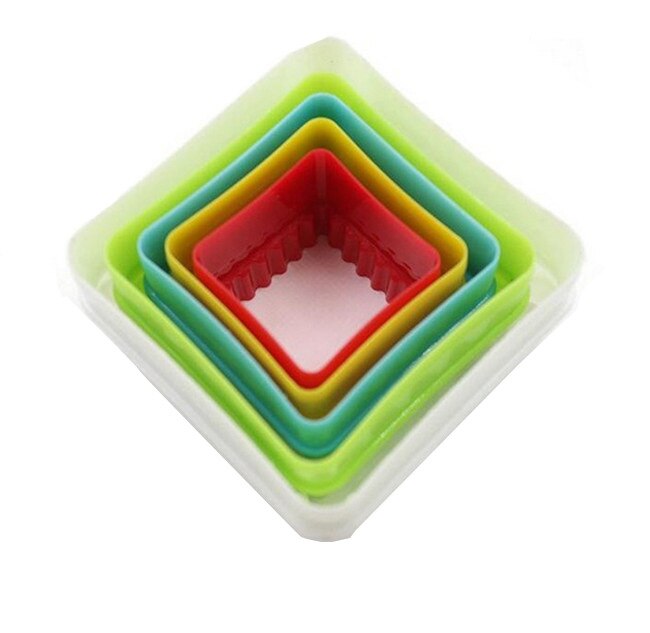 Molde de galletas con figuras geométricas, utensilio de cocina para hornear pasteles y sartenes, DIY, 5 uds.: L0008 5