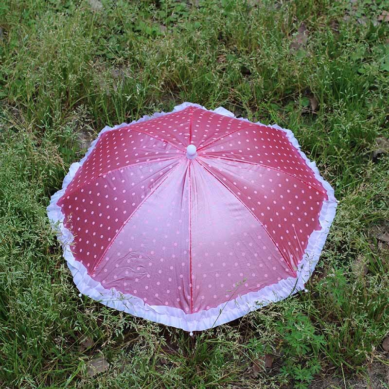 YADA Headwear Kappe Kopf Hüte Tragbare Kopf Regenschirm Hütte Angeln Kappen Punkt Spitze Regenschirm Sport Kappe Handarbeit draussen Regenschirm YD153: rot Deckel