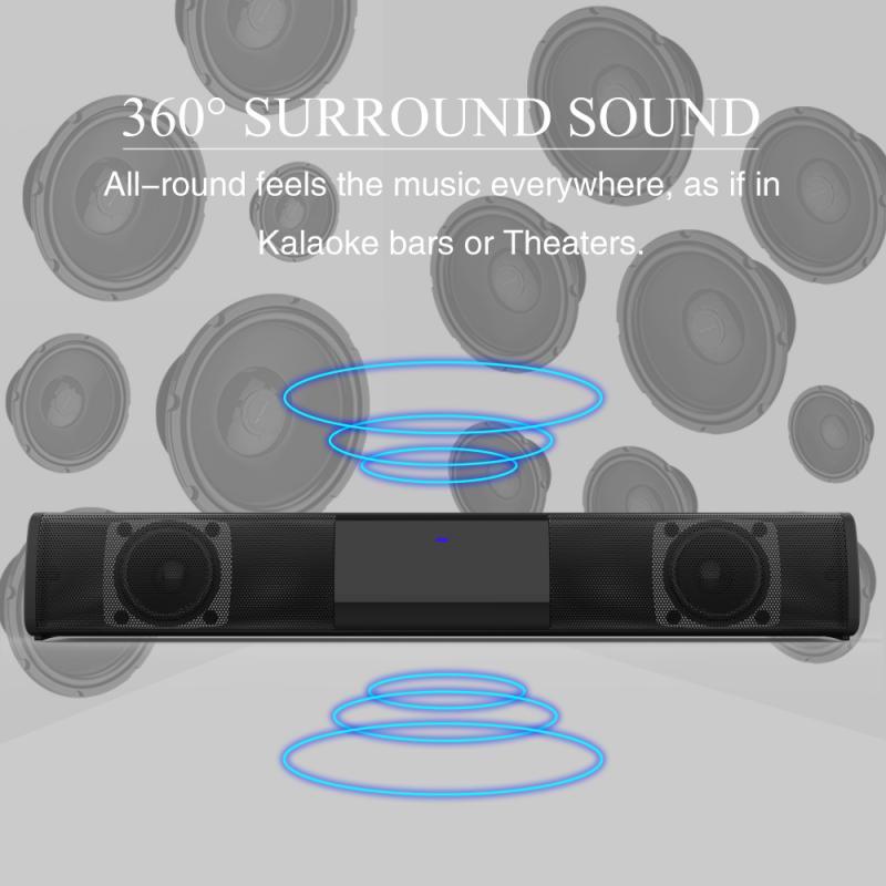 10W TV Sound Bar Wired And Wireless Bluetooth Home Surround SoundBar For PC Theater TV Speaker