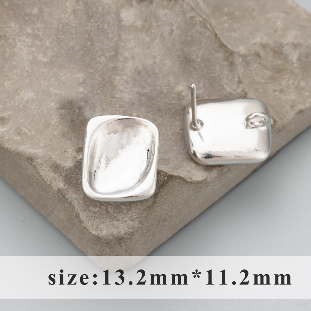 GUFEATHER MD59, accesorios de joyería, sin níquel, chapado en rodio de oro de 18 k, cobre, hecho a mano, fabricación de joyas, pendientes diy, 6 unids/lote: Naranja