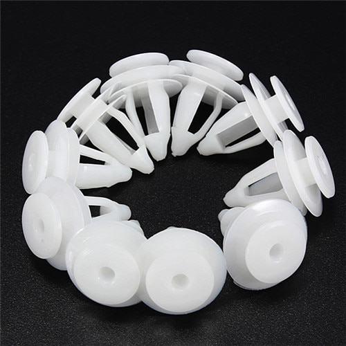 10X Clip de panneau de garniture de moulure de porte intérieure blanche pour citroën Saxo Xsara Berlingo