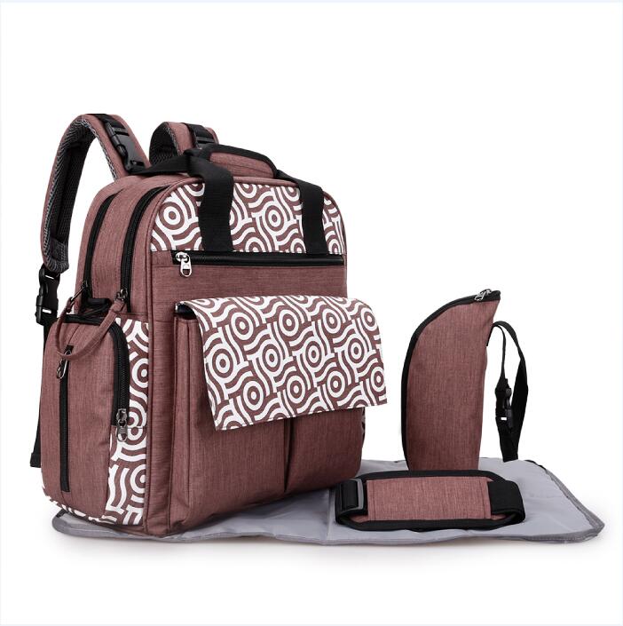 Alameda Convertible Diaper Bag Backpack Large Baby Bag Mummy Maternity Nappy Changing Bag with Stroller Strap for Baby Care: Brown