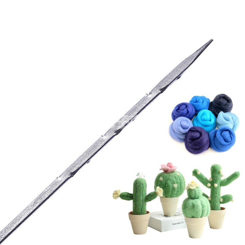 10/18 Uds lana agujas de fieltrar kit para manualidades DIY Artesanato sentía haciendo herramientas Pock pines agujas con mango de madera y botella de plástico