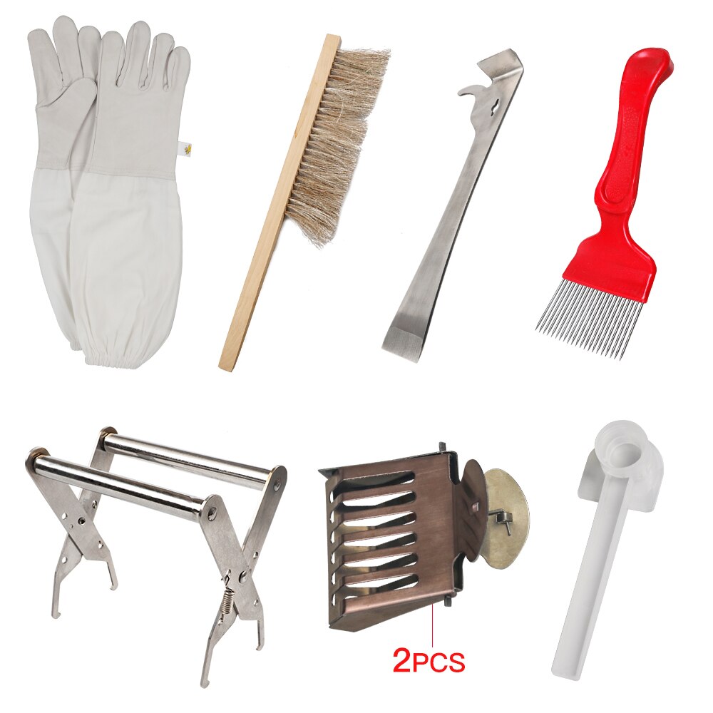 Beekeeping Beginner Kit Beekeeping Tools Kit Hive Tool Bee Brush Comb Fork Product Tools For Beekeeper Supplies: Default Title