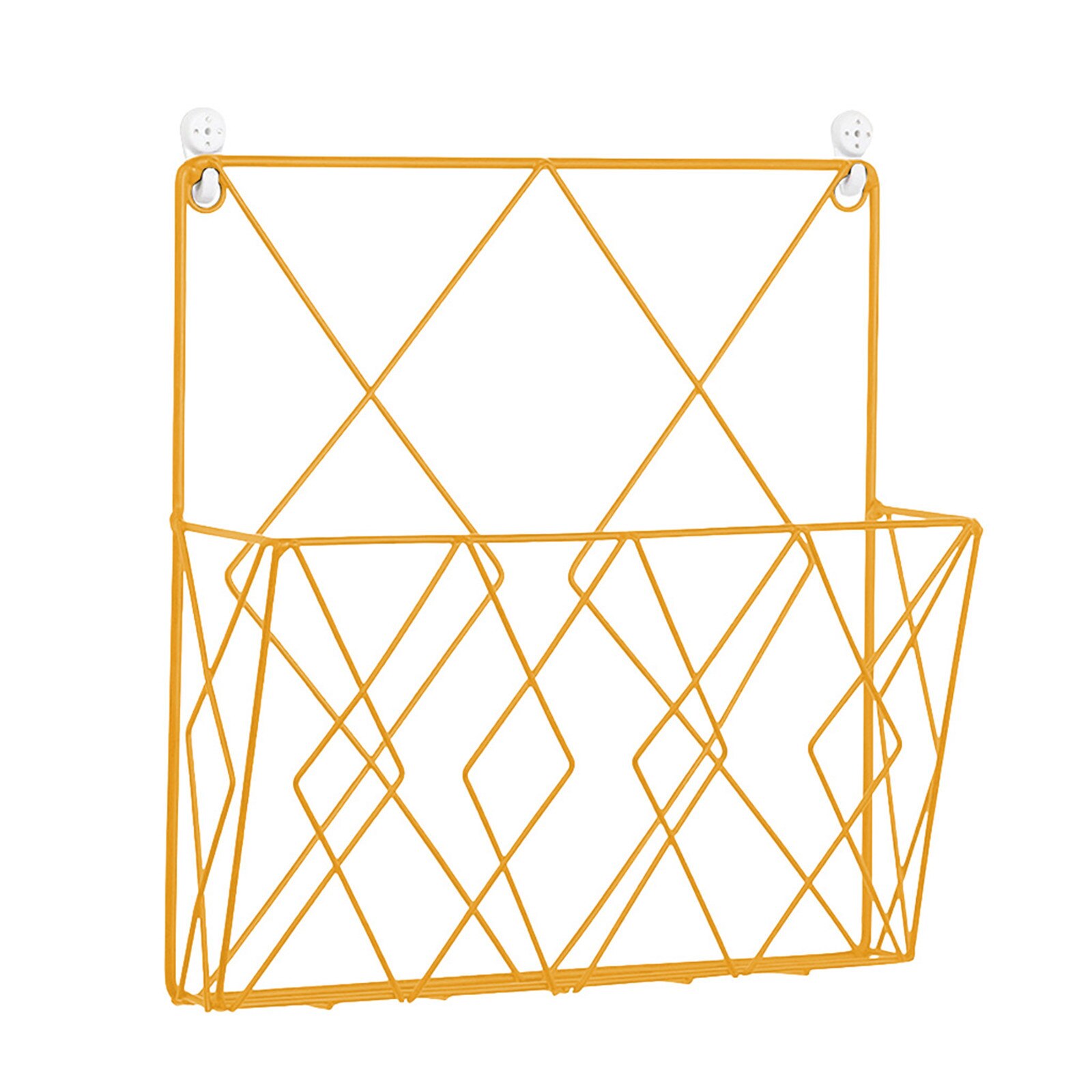 Panier de rangement en fer à grille murale, support suspendu pour journaux, magazines, fichiers, bureau et maison, nouveauté
