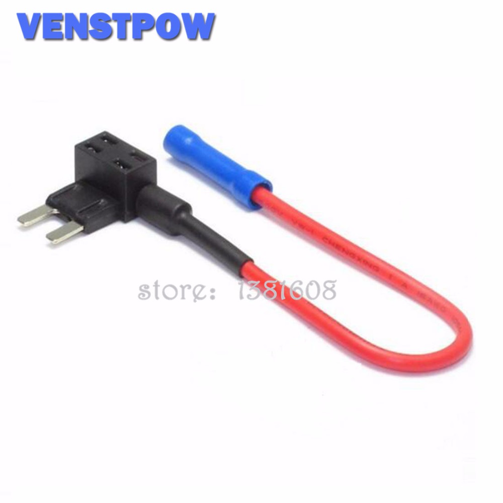 5PCS A Circuit Small Size Car Fuse Holder Lossless Circuit Electric Appliance Piggy Back Fuses Tap,10A MINI fuse optional