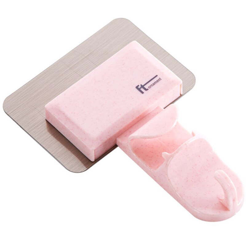 Bathroom Wall Hook Basin Bathroom Chuck Up Toilet Strong Hanging Washstand Hang Basin: pink