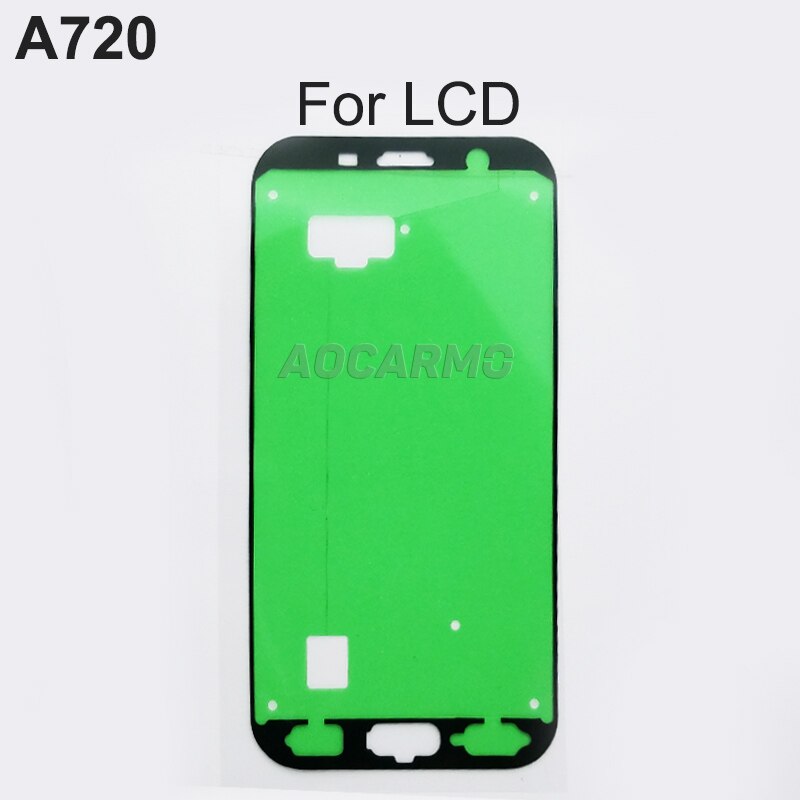 Aocarmo Lcd の表示画面粘着バックバッテリーカバーステッカーのりテープサムスンギャラクシー A720 A720F A7: Front Adhesive