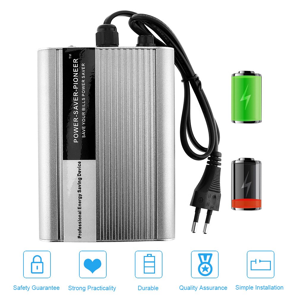 50KW Intelligent Electricity Saving Box 90-250V Power Factor Energy Saver ahorradorde Electricity Bill Killer with EU/UK Plug