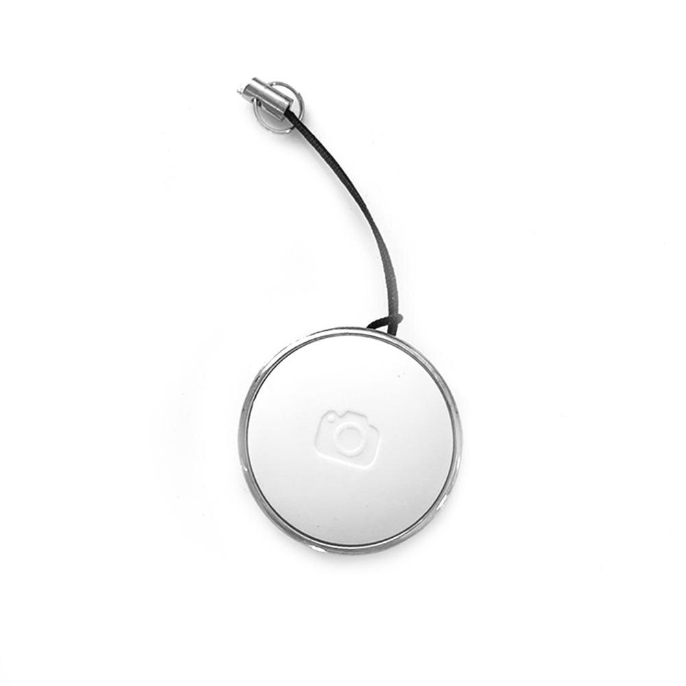 Mini bouton de télécommande sans fil Bluetooth, retardateur de caméra, obturateur, téléphone Selfie pour ios / Android: WHITE