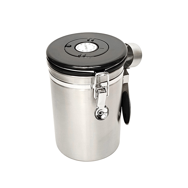 2800Ml Rvs Luchtdichte Koffie Container Opslag Bus Set Koffie Pot Bus Met Deksel &amp; Scoop Voor Koffiebonen thee