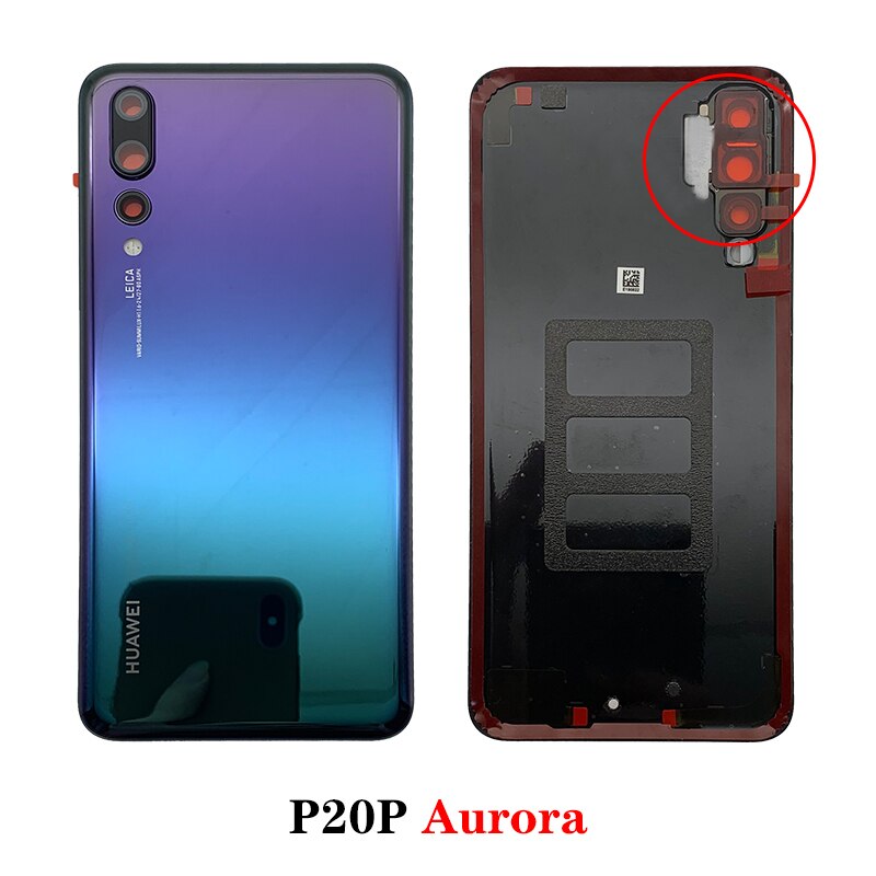 100% Originele Huawei P20pro Batterij Cover Voor P20 Pro Vervang De Batterij Cover Met Camera Cover P20 Pro: P20Pro Aurora