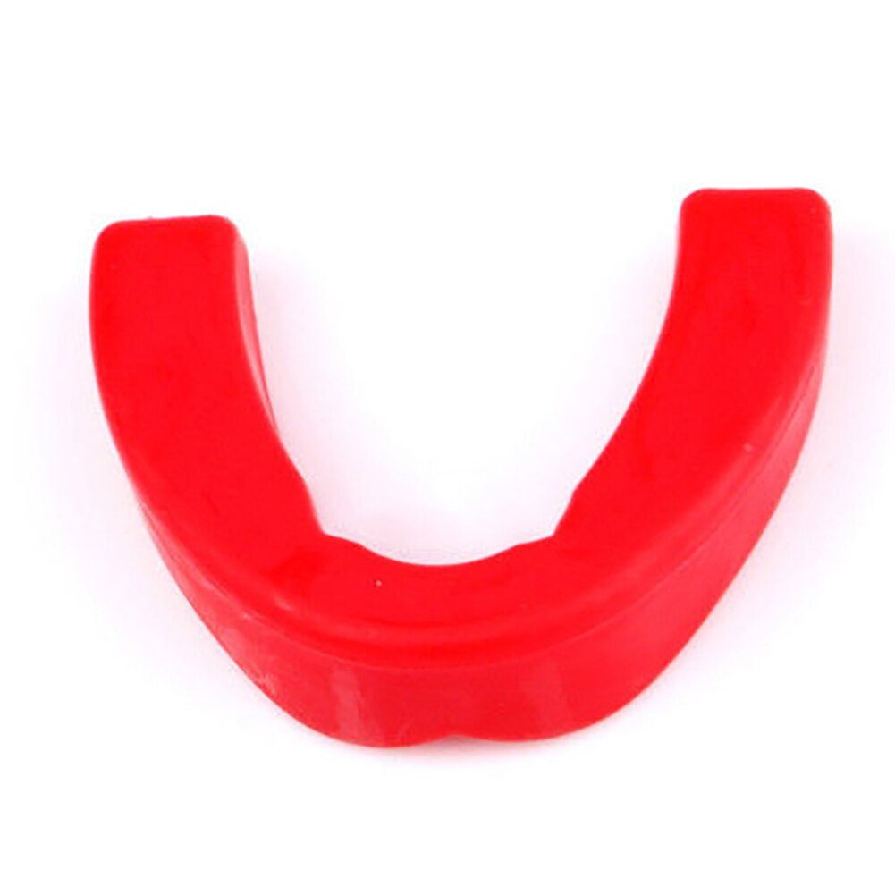 Plastic Gebitsbeschermer Mouth Guard Gum Shield Voor Alle Sport Mma Boksen Vechten: Rood