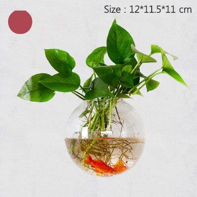 Europese glazen hydrocultuur wandbloemvaas, groene planten, wanddecoratie, aquarium, knutselen, scandinavische bloempot: 902- meter