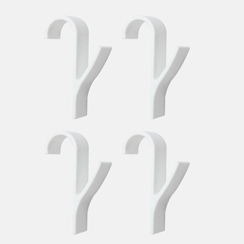 1/2/4/6pcs Hanger for Heated Towel Radiator Rail Clothes Hanger Bath Hook Holder Percha Plegable Scarf Hanger White: 4pcs