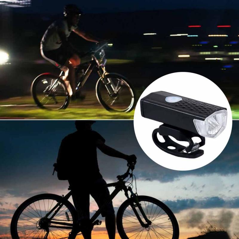 Mtb Fiets Licht Fiets Licht Usb Opladen 300 Lumen 3 Modes Fiets Lamp Licht Front Waarschuwingslampje Rijden Koplamp Zaklamp