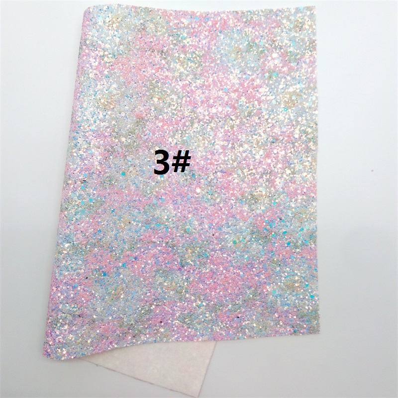 PINK Glitter Fabric, Glitter SUEDE Faux Leather Fabric, Synthetic Leather Sheet For Bows A4 Size 8"x11" Twinkling Ming XM099