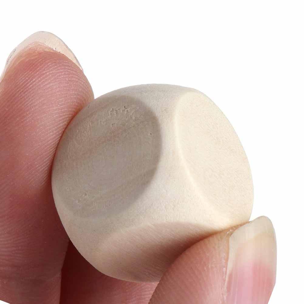 10 stuks 6 blanco houten dobbelstenen 1.2cm 1.4cm 1.6cm 1.8cm 2cm 3cm feest familie doe-het-zelf spellen printen graveren kinderspeelgoed