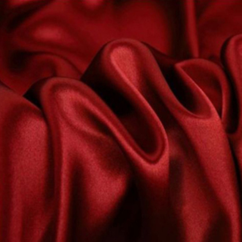 Tissu 100% soie teinté de mûrier, largeur 114cm, 16.5 maman, pour robe de mariage, literie de vêtements DIY,: wine red