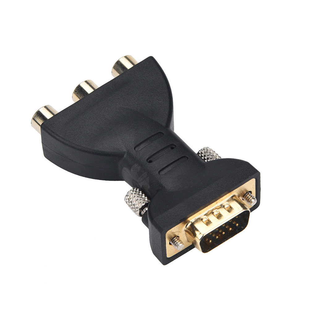 Vga til ypbpr kabel rca rgb video hunn til  hd 15- pinner vga komponent video omformer tv lcd konverterer vga til rca signal 20 apr 16