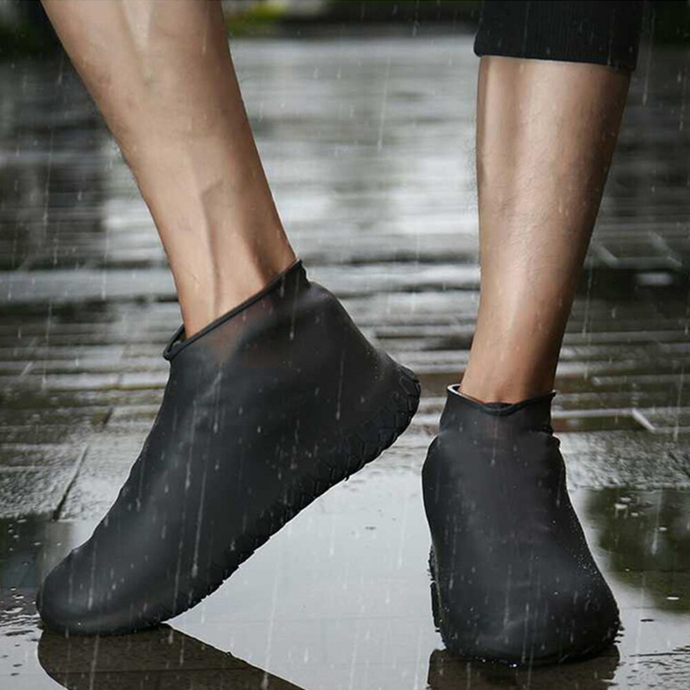 Couvre-chaussures Silicone imperméable bottes de pluie couverture  réutilisable