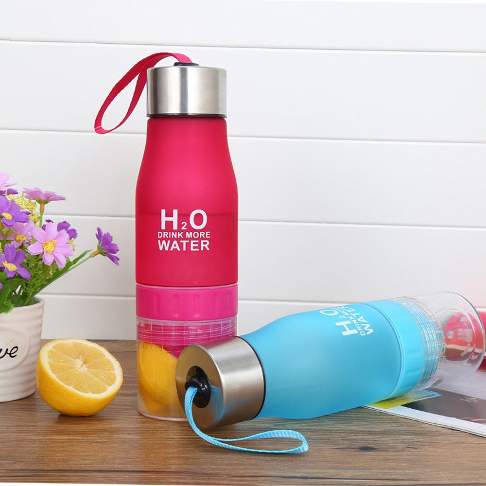 700Ml Citroen Cup H2O Water Drinken Fles Drink Meer Water Drinken Voor Fiets Fles Fruit Infuser Water Fles Reizen