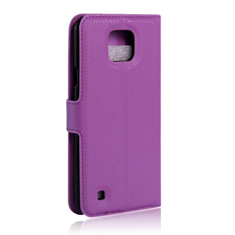 Funda de lujo para LG X Cam K580ds de cuero PU para LG X Cam K580 K 580 K580DS DS XCam carcasa trasera con tapa
