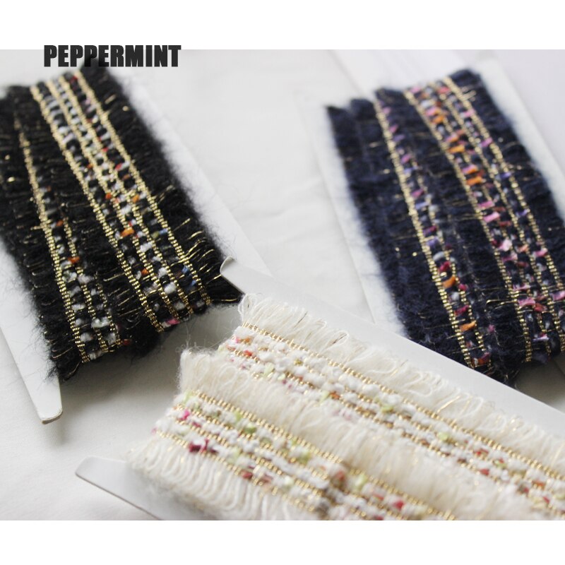 PandaHall 6,4 m, 3 cm jacquard lint. Etnisch geborduurd geweven lint, Stoffen trim zoom voor doe-het-zelf kleding accessoires, versiering en decoraties