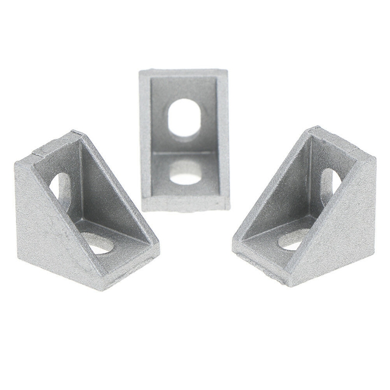20Pcs Corner Fitting Angle Aluminum 20 X 20 L Connector Bracket Fastener Match Use Industrial Aluminum Profile