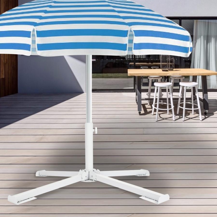 Portable Sun Umbrella Four-Legged Base Beach Umbrella Stand Foldable Sunshade Holder