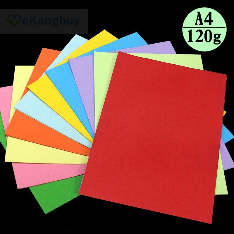 Papier d'impression couleur A4, 100 feuilles de papier Origami artisanal pour enfants, 120g