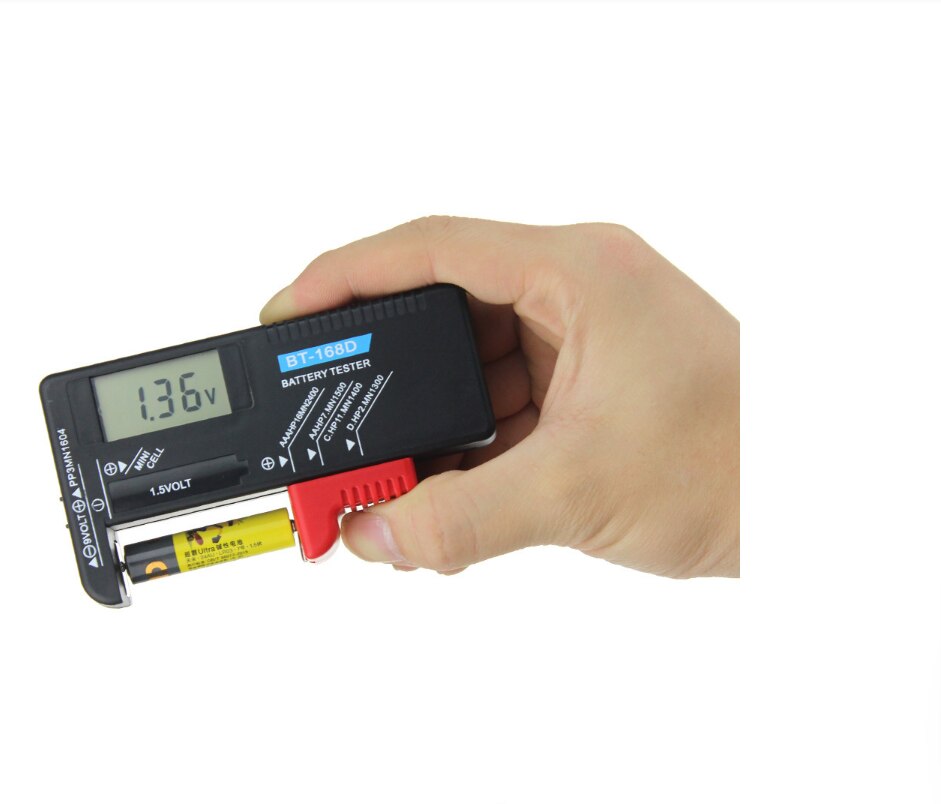 BT-168 PRO 168D Universal Battery Tester Battery Capacitance Diagnostic Tools for Household Battery Testing Supplies: 168D