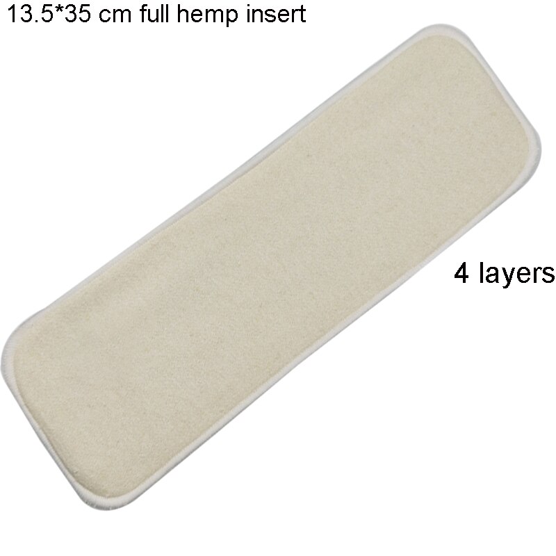 6 Pcs / lot Reusable Washable Diaper Inserts Bamboo Cotton Elastic For Baby Nappies Charcoal Insert Changing Liners For Cover: 6 pcs hemp insert