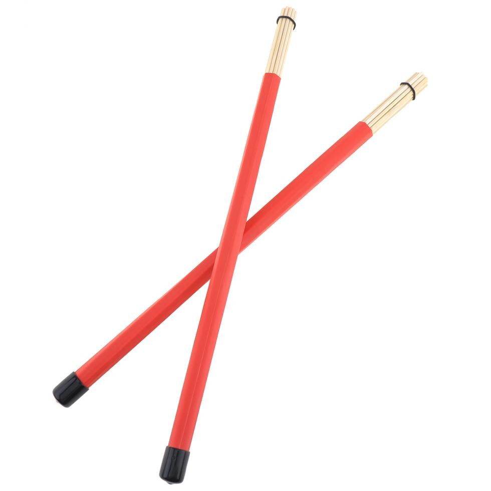 4pcs Jazz Drumsticks Set Include 5A Maple Drum Sticks Bamboo Steel Wire Brushes and Velvet Bag for Musical Instrument