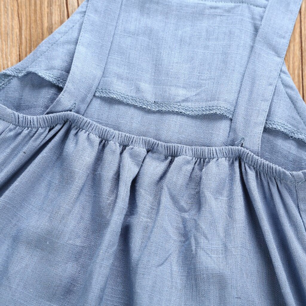 Casual Baby Clothes Summer Newborn Infant Baby Girl Boy Sleeveless Gallus Romper Jumpsuit Set Overalls For Children