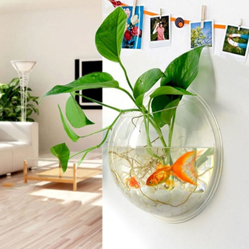 Maceta de cristal colgante creativa terrario florero decoración de la pared del jardín del hogar florero claro colgante tanque recipiente acuario decoración del hogar