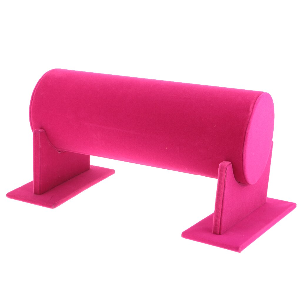 Sieraden Display Stand Sieraden T-Bar Display Fluwelen Organizer Event Show Stand Zwevende Armband Stand Bangle Horloge Houder Opslag for Thuis Organiseren Sieraden organizer hold (Color : Rood