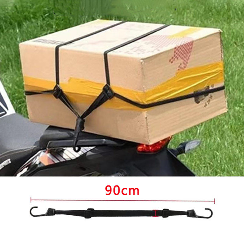 1Pc Fiets Motorfiets Elastische Koffer Met Veiligheidshaak-Veelzijdig Helm Mesh Gear Transport Duurzaam En Strak Voor Dagelijks Reizen: YELLOW