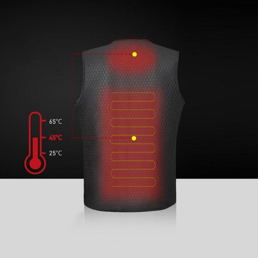 Motorfiets Verwarming Jas Winter Flexibele Elektrische Thermische Kleding Heater Vest Voor Sport Fietsen